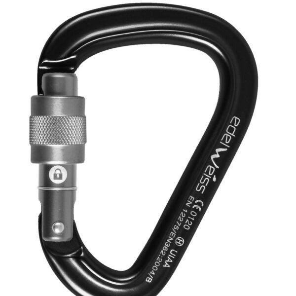 Karabinek Edelweiss LINK BLACK